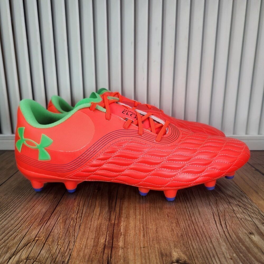 Under Armour Magnetico Clone Pro 3 Womens 10 Red Green Soccer Cleats 3027497-600